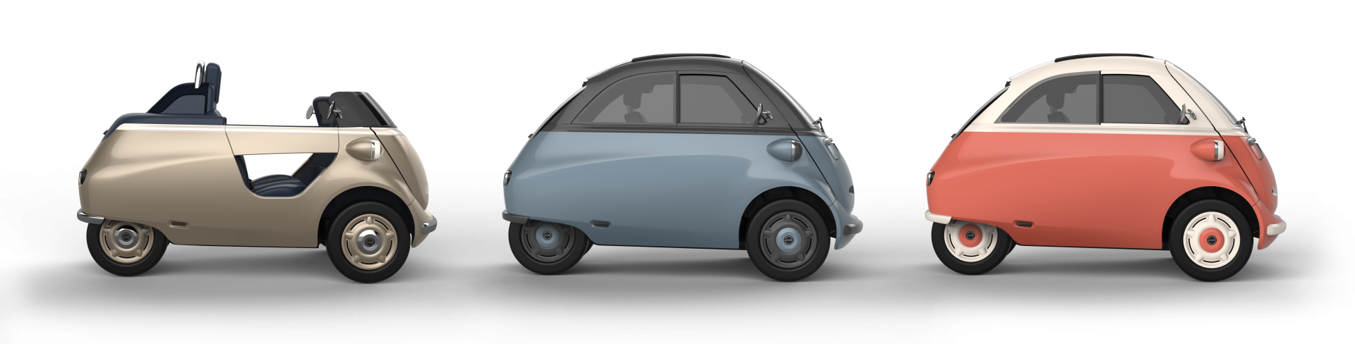 Caption: The Evetta, the model that ElectricBrands wants VDL Nedcar to take into production first, has several variants.